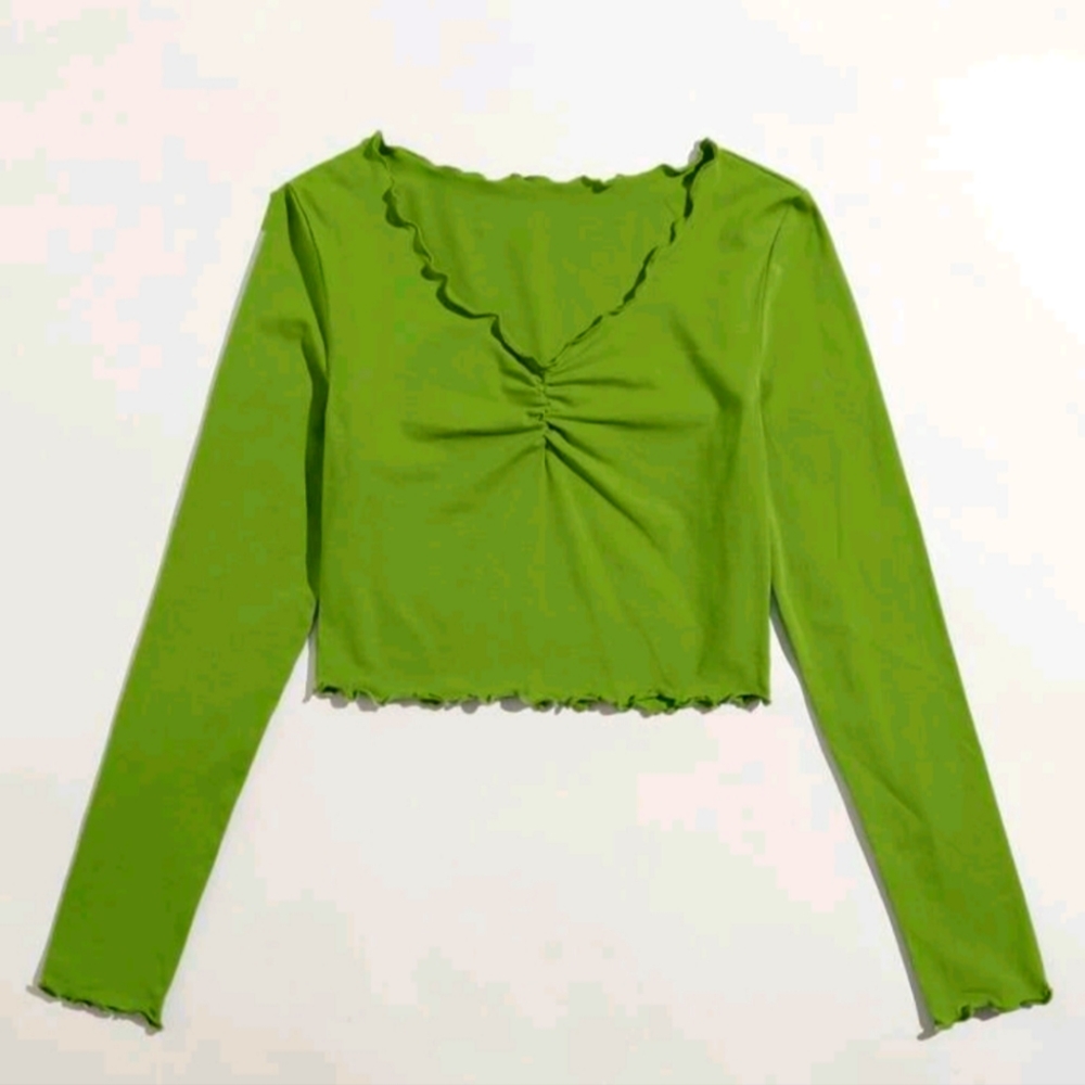 Green Lettuced Shirt
